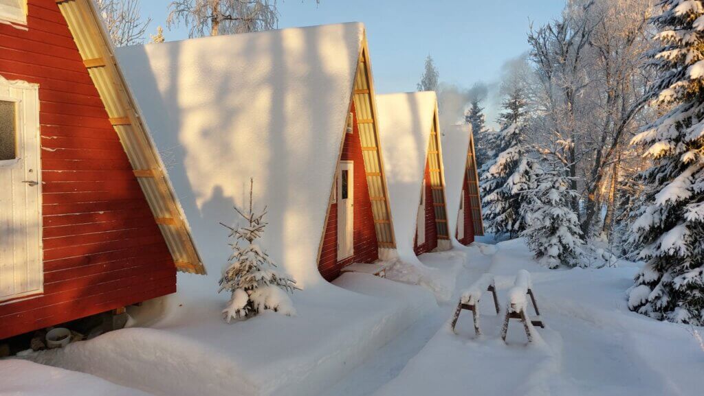 Cosy cabins at the retreat site, retreat location